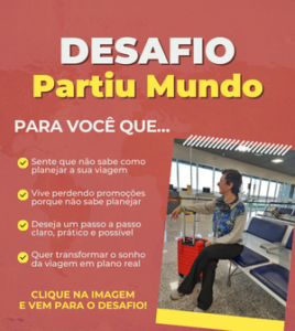 Desafio Partiu Mundo - Mundo Cabe na Mala