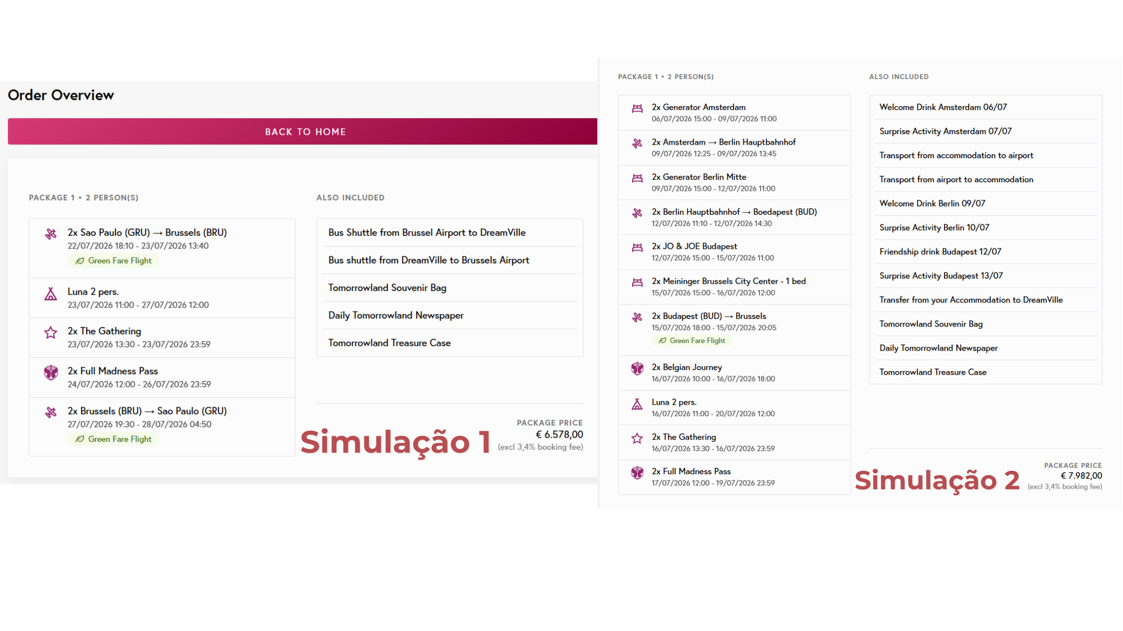 Simulação de como comprar ingressos para o Tomorrowland Bélgica