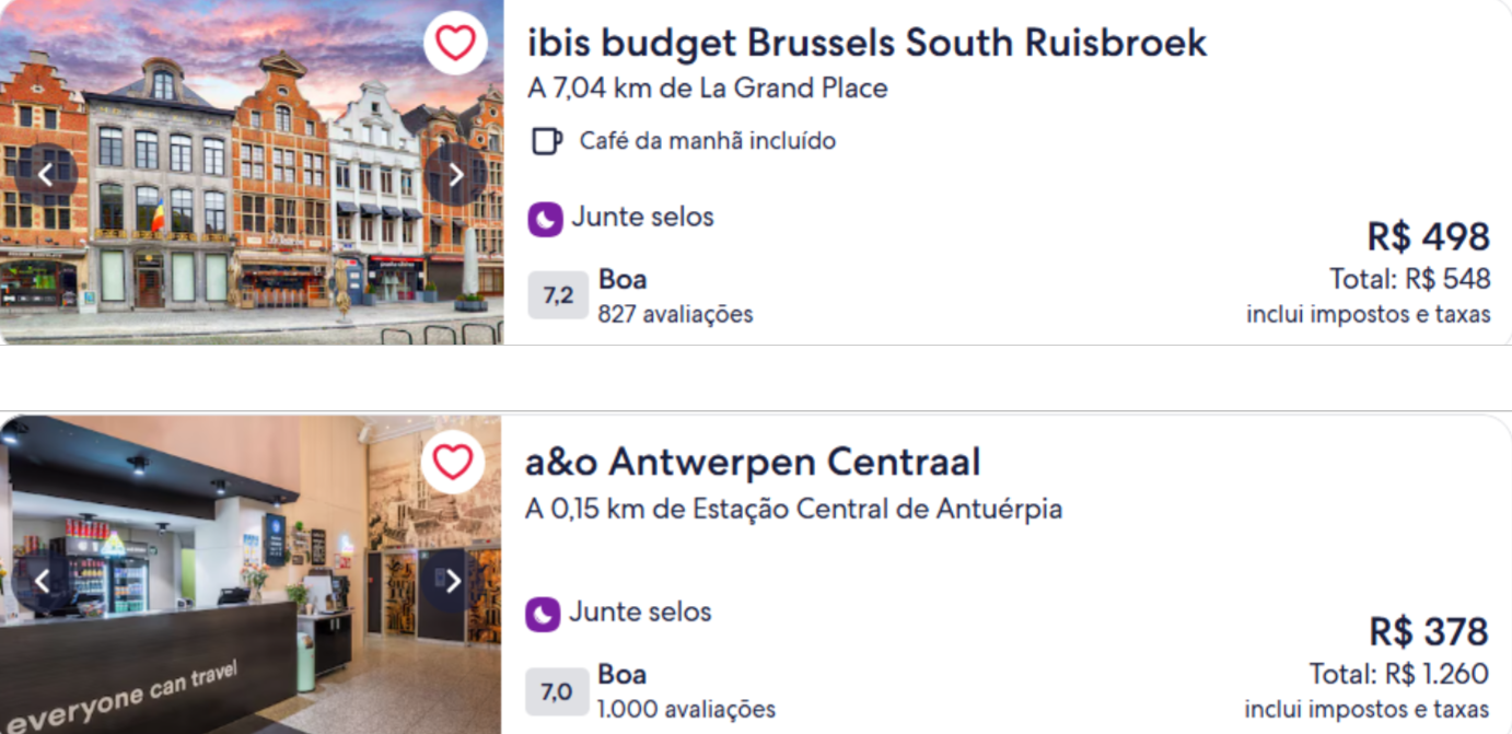 Valores de hospedagens para o Tomorrowland Bélgica 2026